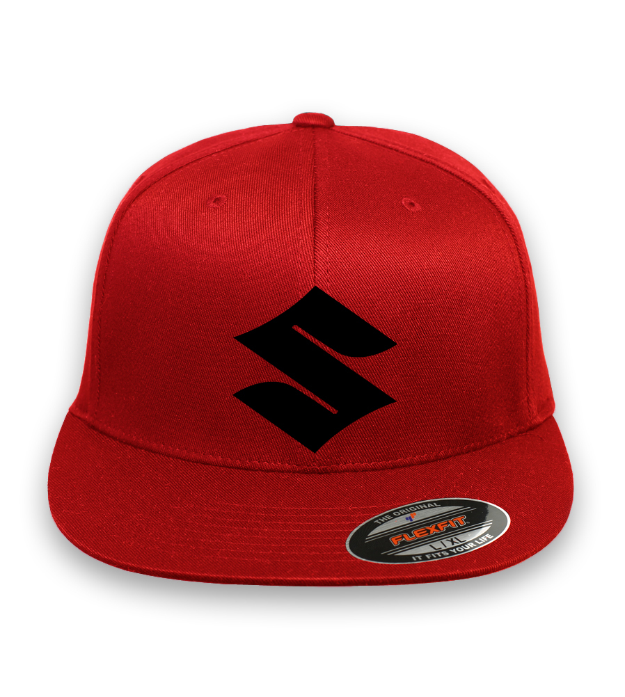 Suzuki Motorcycle Racing CURVED or FLAT BILL FLEXFIT HAT*FREE SHIPPING in BOX*