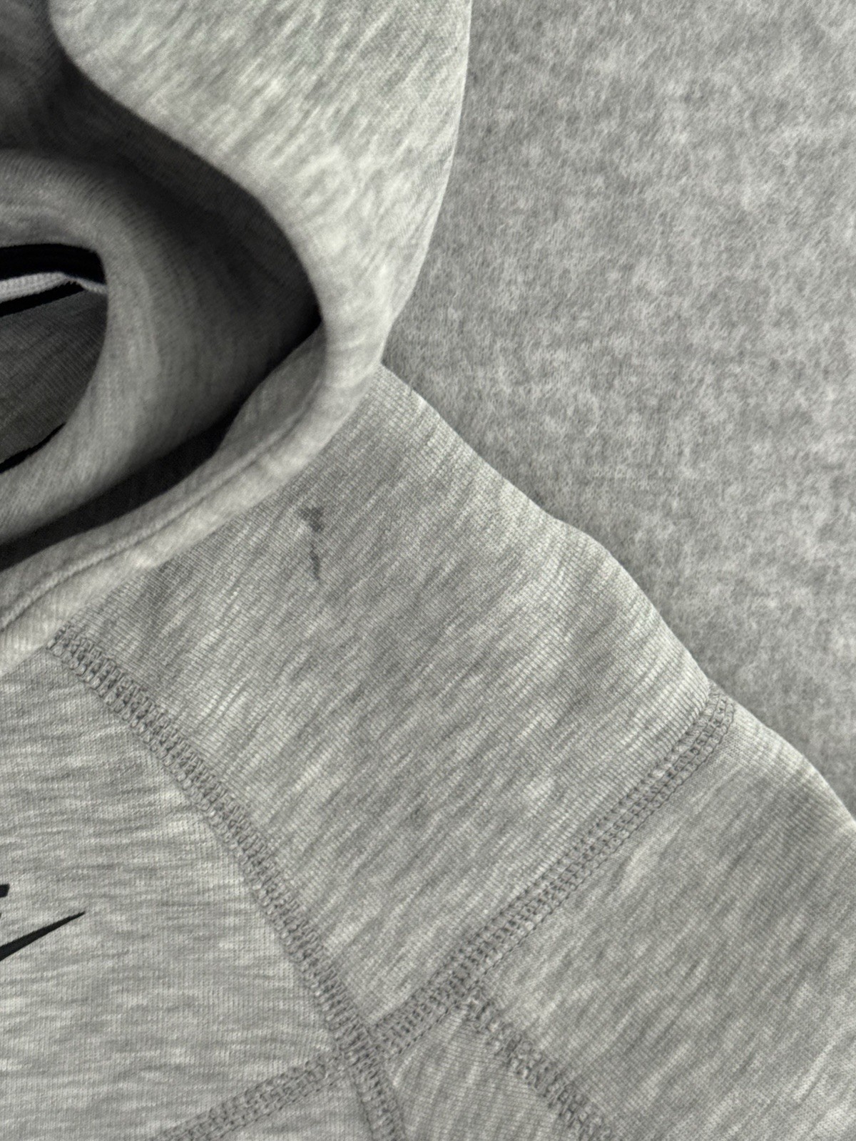 Nike Sportswear Tech Fleece Full-Zip Hoodie Jacket Gray Youth Kids Size Small