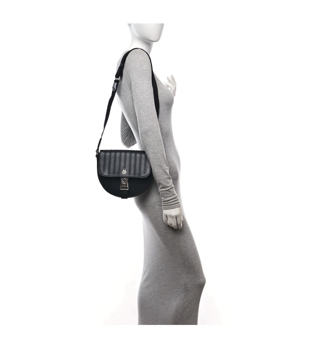 Authentic Guaranteed RIMOWA Never Still Black Canvas Leather Crossbody Flap Bag