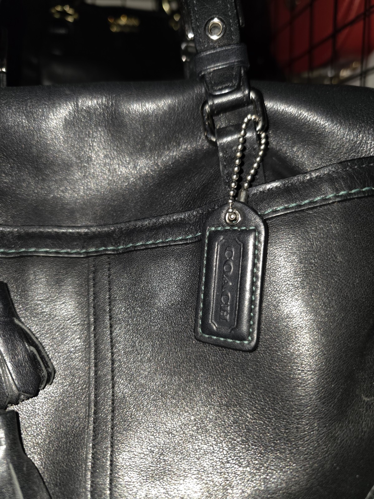 Coach Hamptons Leather Satchel 8A69