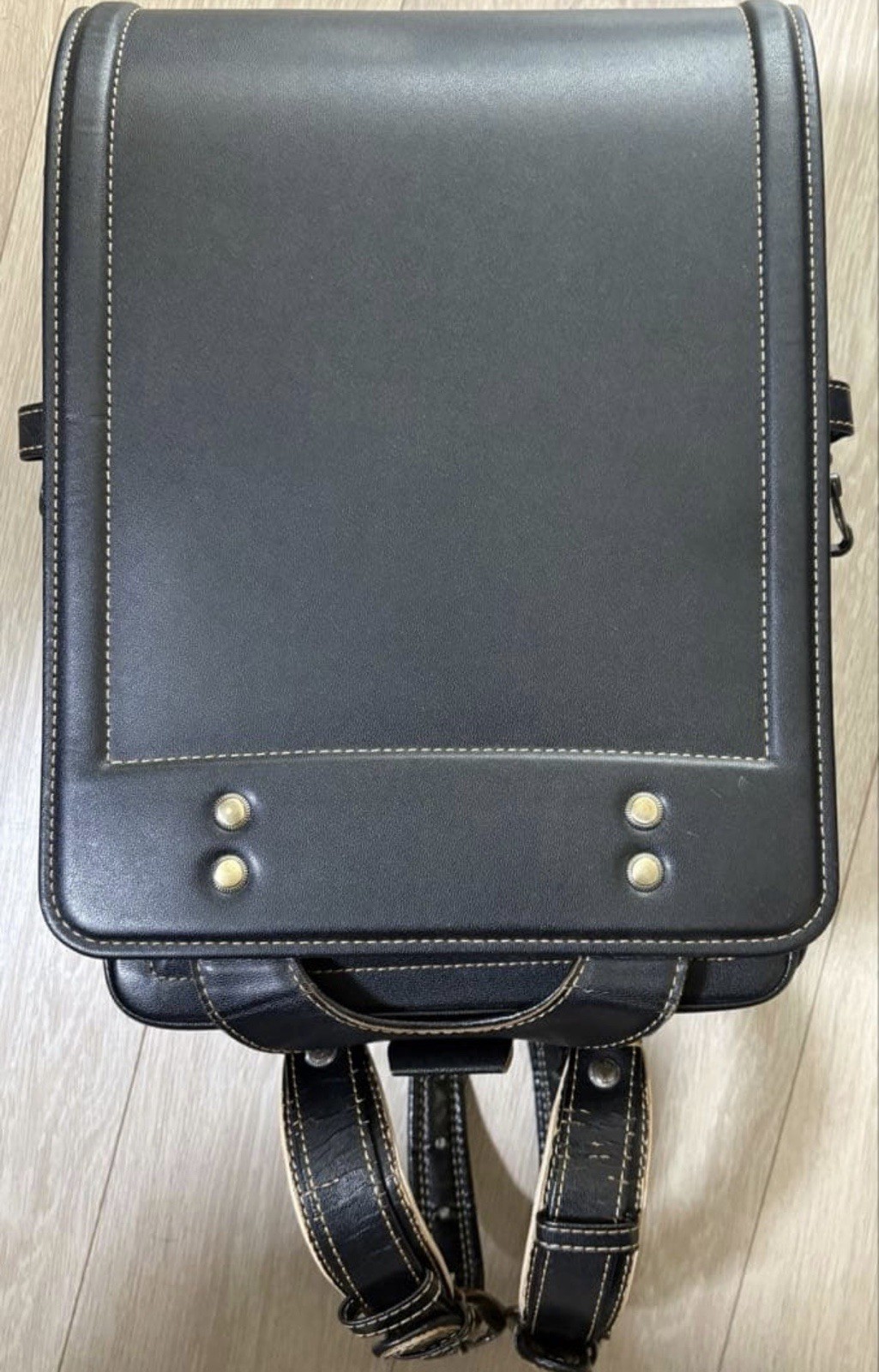 Randoseru Tsuchiya Kaban Genuine Leather Antique-Black : Japan School Bag SR-2