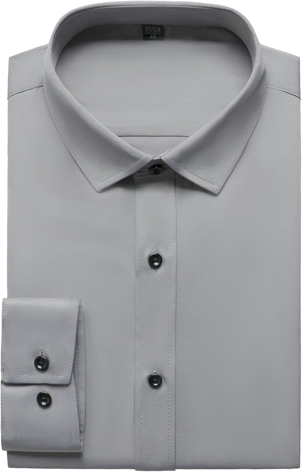 Men’s Wrinkle-Resistant Formal Stretch Dress Shirt, Button Down for Wedding