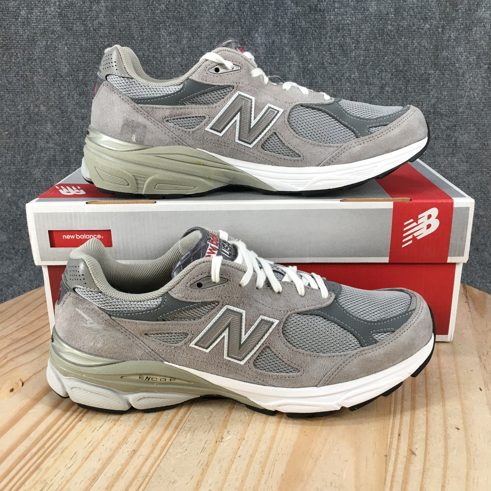 New Balance 990v3 Made In USA Shoes Mens 10.5 B Sporty Sneakers M990GL3 Gray NEW