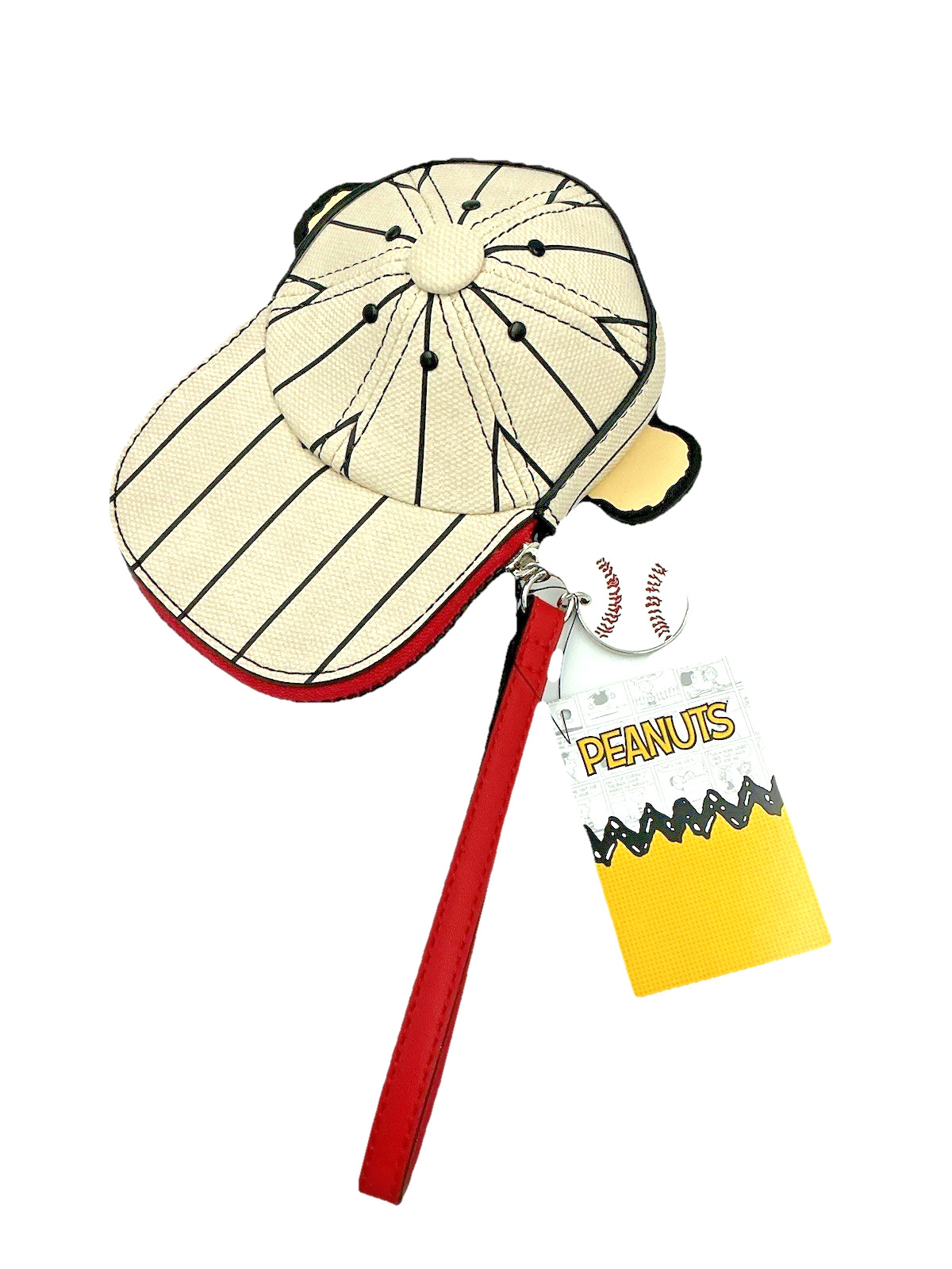 Peanuts Charlie Brown Wristlet Baseball “GOOD GRIEF” Coin Purse Figural