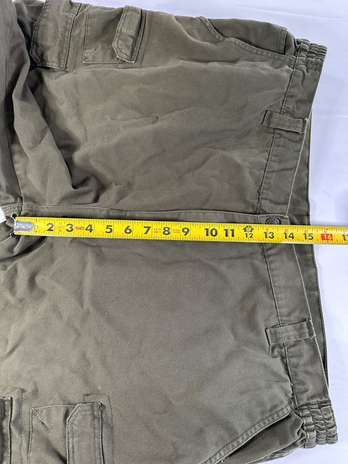 Boulder Creek Trading Co Cargo Shorts Men’s 46 Tall Olive Green 12” Cotton