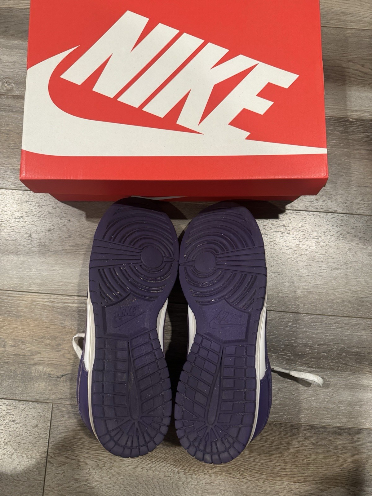 Mens’s size 11.5 Nike Dunk Low Championship Court Purple