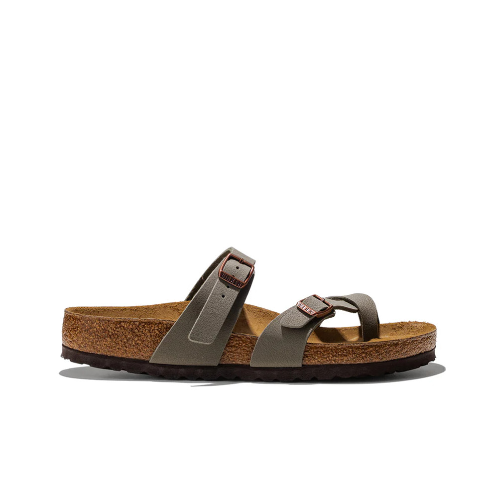 Birkenstock Mayari Flip Flops Soft Footbed Stone Birkibuc Sandal Women’s Shoes