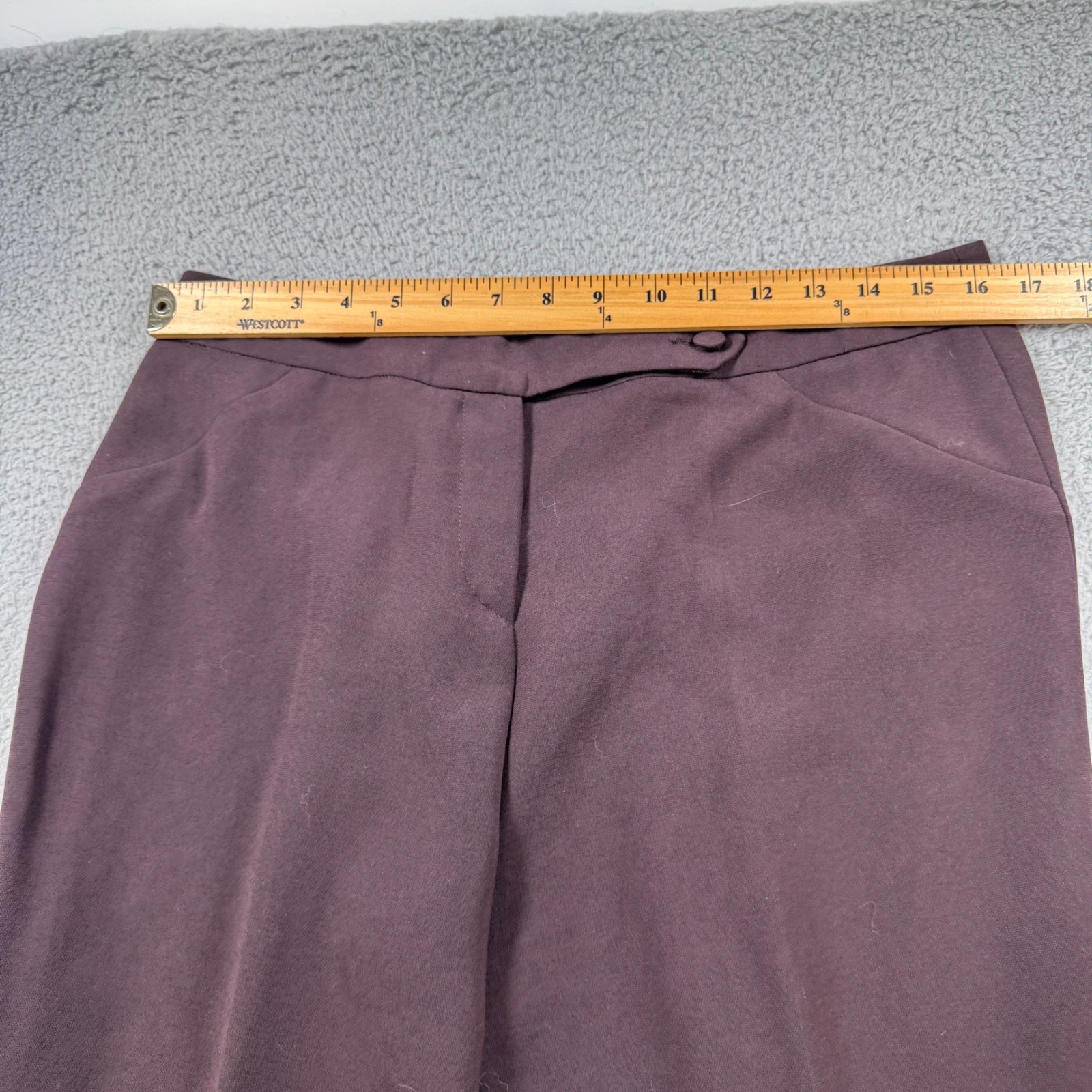 Giorgio Armani Women US 42 Brown Acetate Polyester Dress Pants Made in Italy