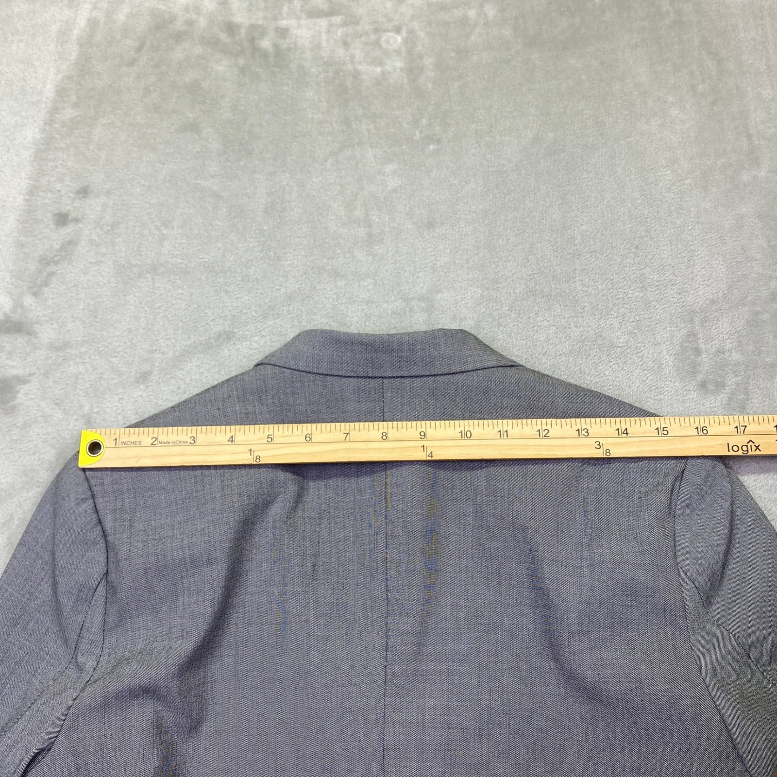Chaps Boys Medium Grey Two Button Blazer Jacket Style C831164H Size 18 Reg