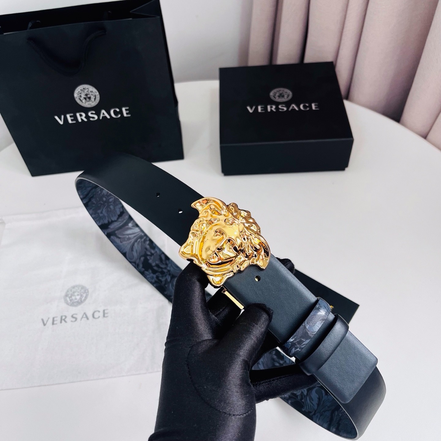 Versace belt men authentic new