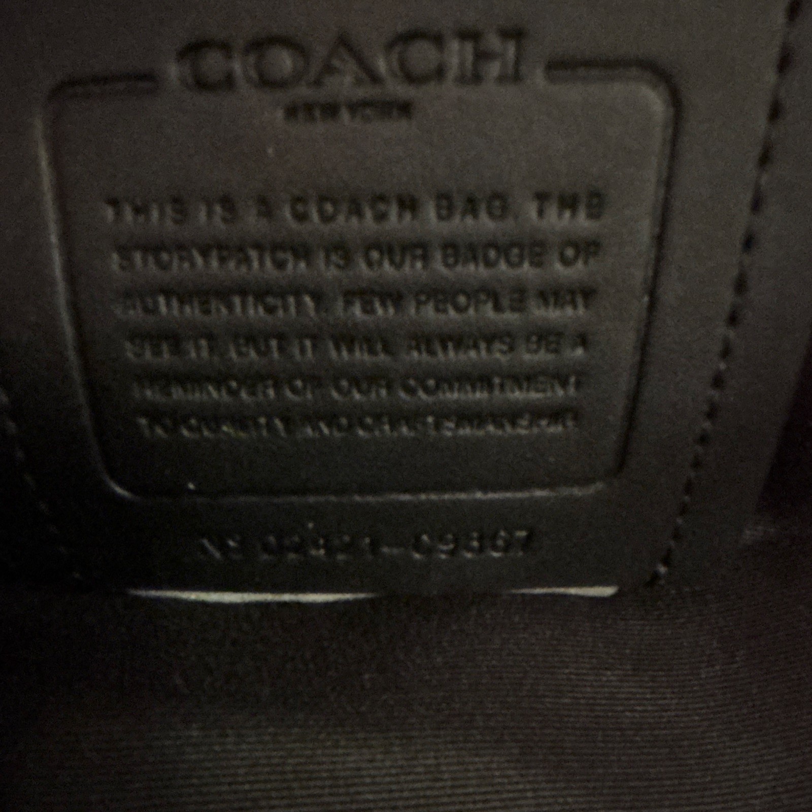 Coach Signature Sullivan Pack Crossbody Bag Logo Print Charcoal Black