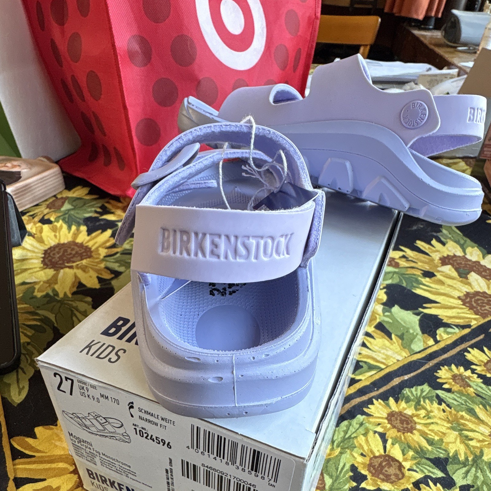Birkenstock Mogami Kids Purple Strappy Sandals US 9 EU 27 Narrow 1024596