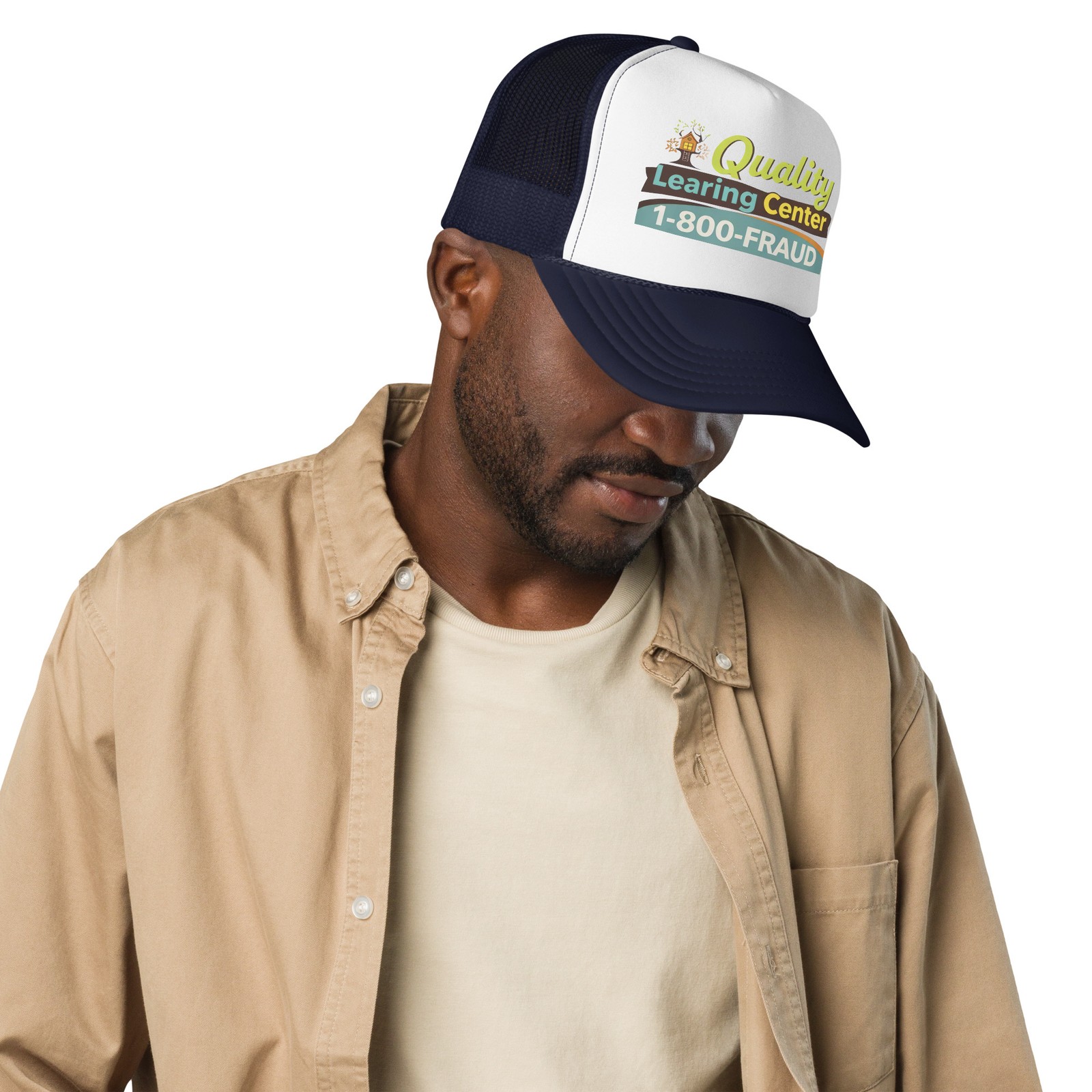 Quality Learning Center Foam trucker hat, Minnesota Child Care Fraud