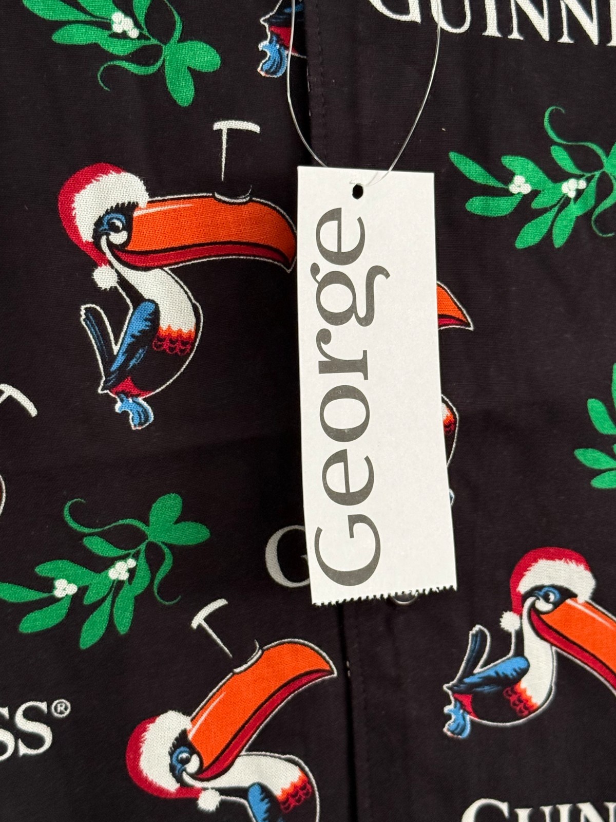 Guinness Christmas Shirt Toucan Party Beer Ireland Irish M L XL XXL Hawaiian NEW