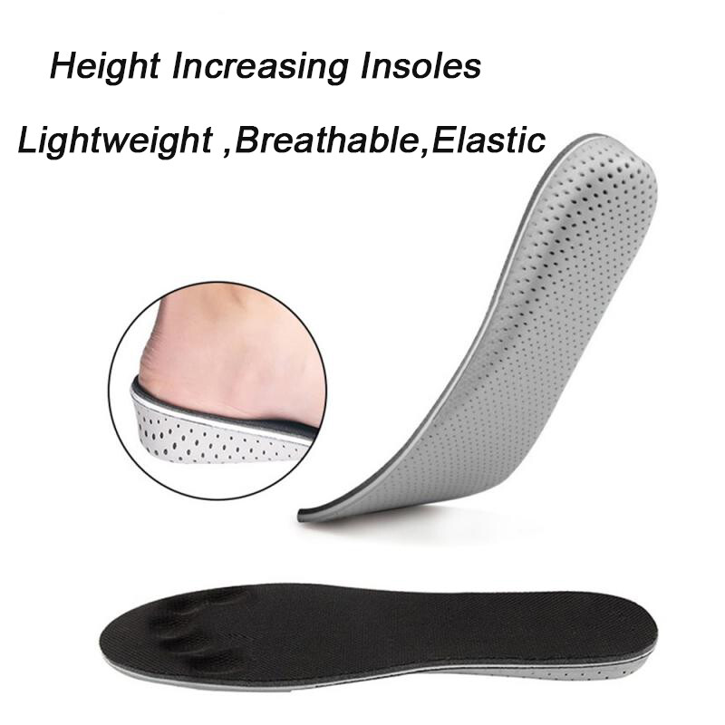 Men Women Invisible Height Increase Insoles Heel Lift Taller Shoe Inserts Pad