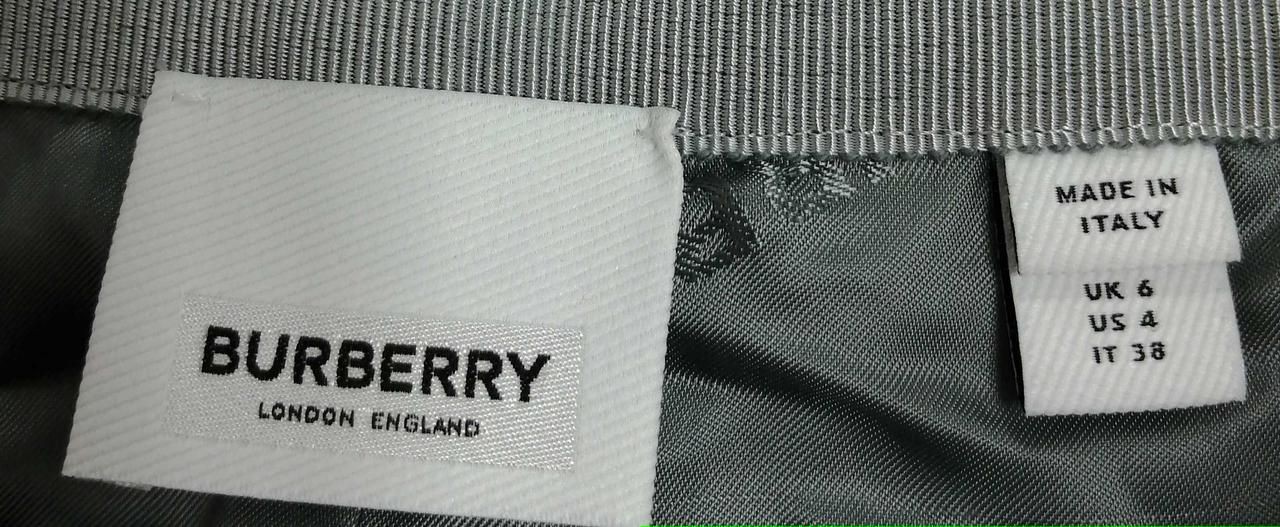 BURBERRY Melange Wool Blend Jersey Skirt 20AW Used