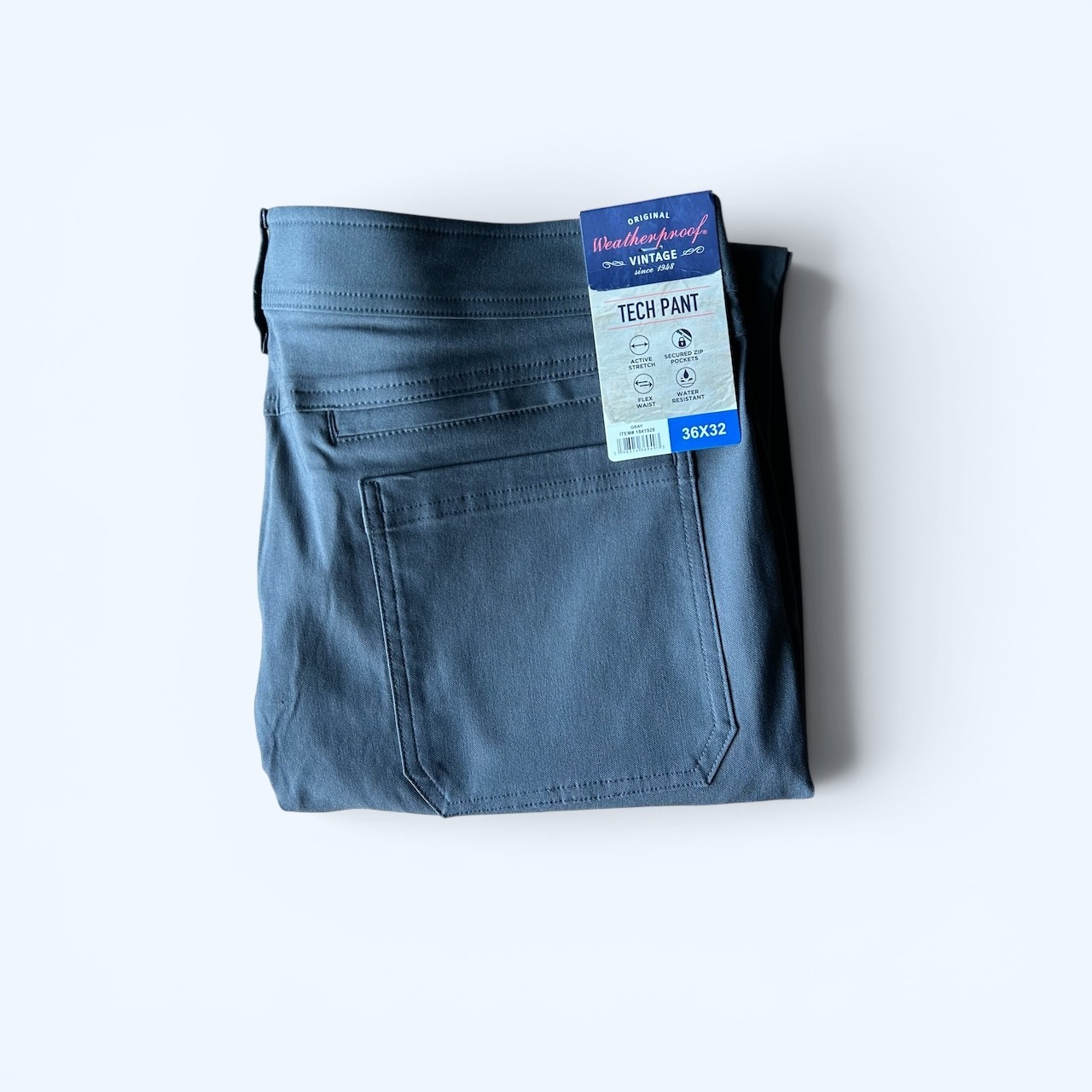 Weatherproof Vintage Men’s Tech Pant Gray Size 36×32