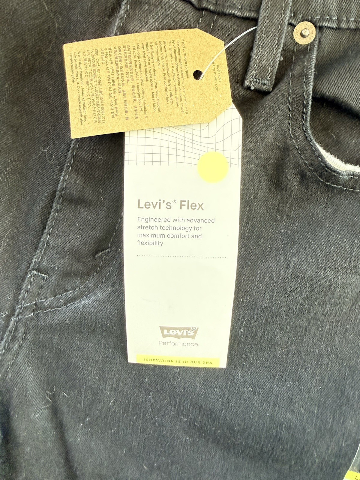 NWT Levi’s 527 Slim Bootcut Jeans Men’s 32×32 Native Cali / Black Stretch Flex