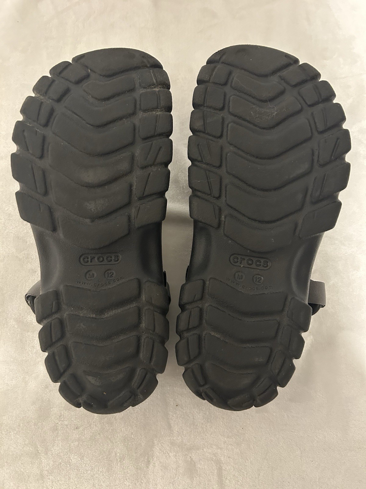 Crocs Offroad Sport Clogs Men’s Size 12 Black Slip-On Shoe Adjustable Straps