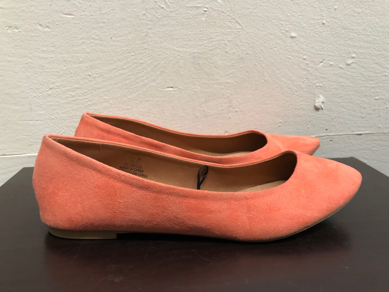 H&M Women man made materials Flats shoes -Peach color- size US 7 – EUR 38