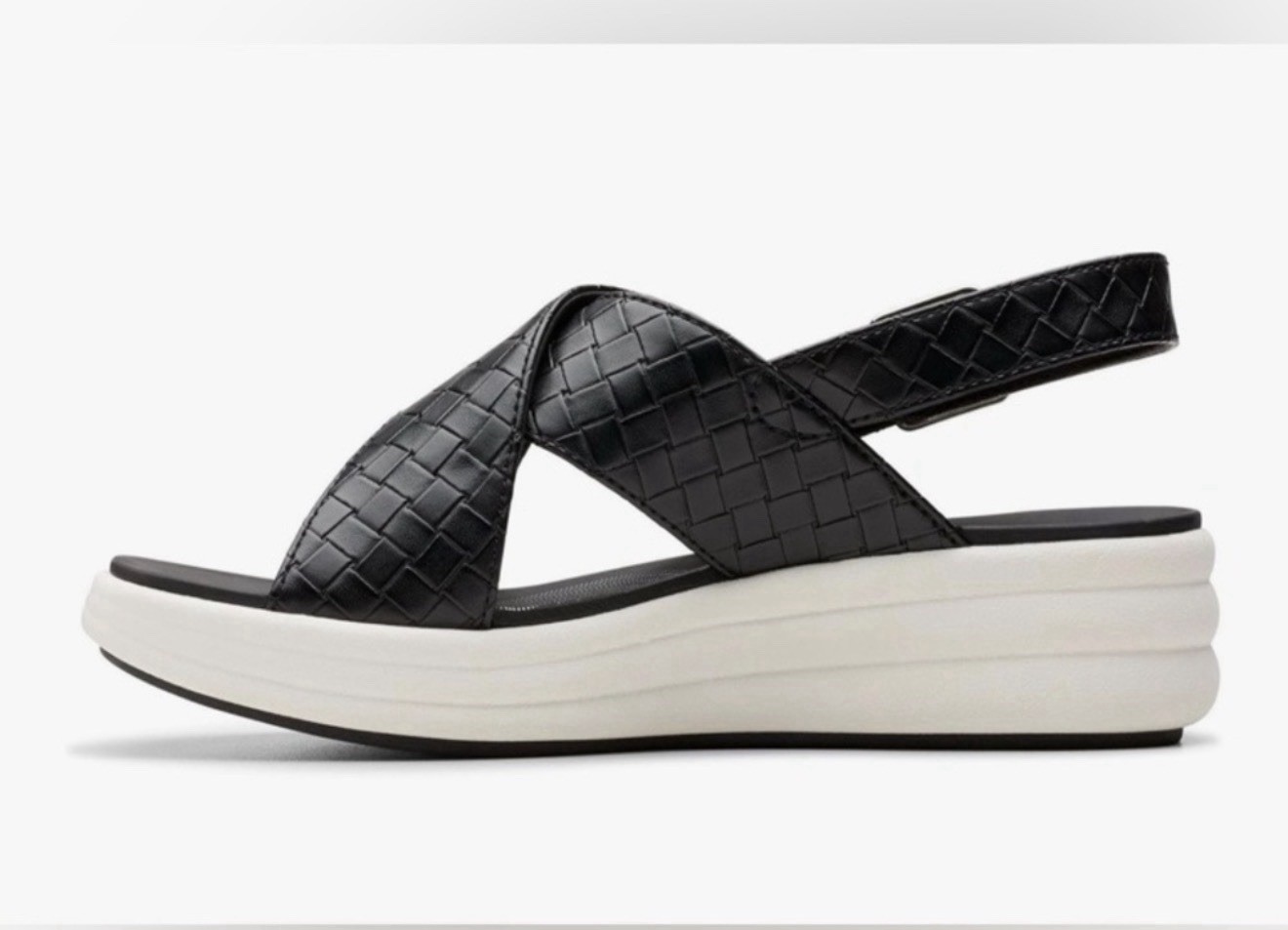 Clarks Women’s Drift Sun Cloudsteppers in Black, Size 11