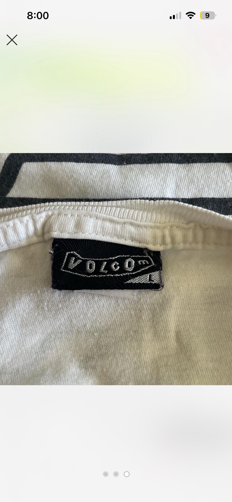 Volcom White Tshirt Shortsleeve Villopoto #2 Racing Size L