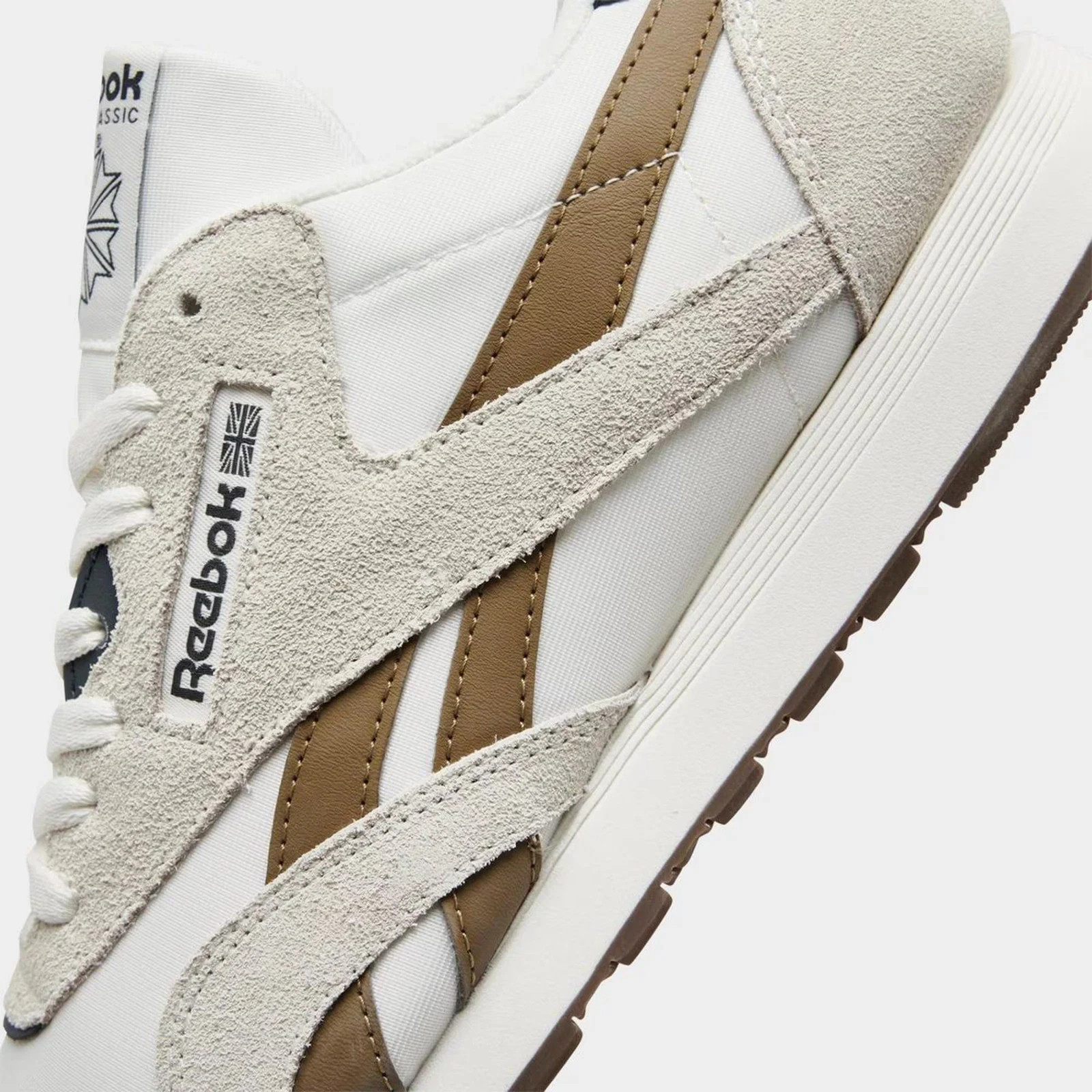 NWOB Reebok Classic Nylon Chalk/Utility Brown/Beige Sz 8.5 | 1000200024