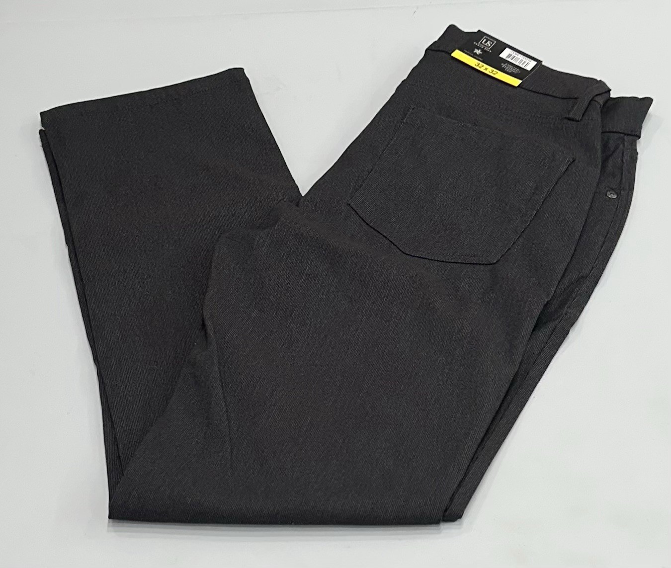 Urban Star Men’s Stretch Relaxed Fit Straight Leg Pants, Gray, Size 32X32