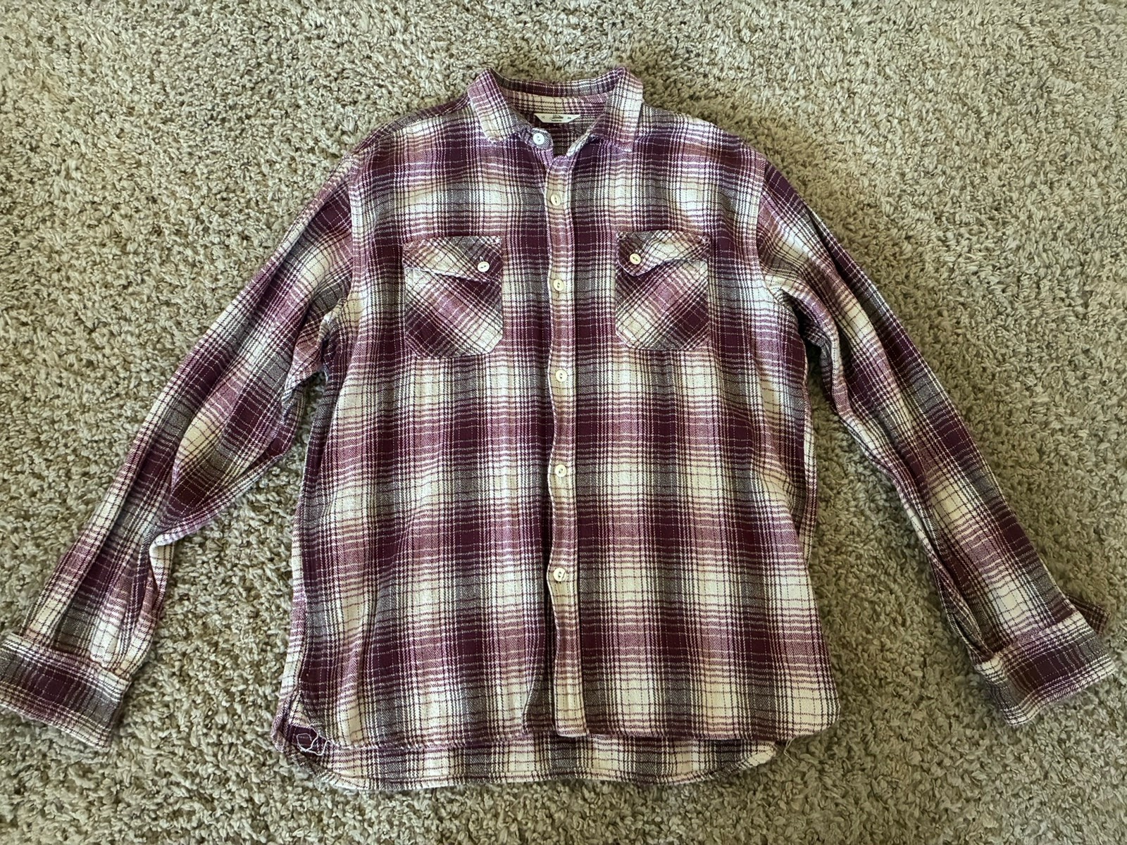 3Sixteen Flannel Shirt Red color Size 2XL