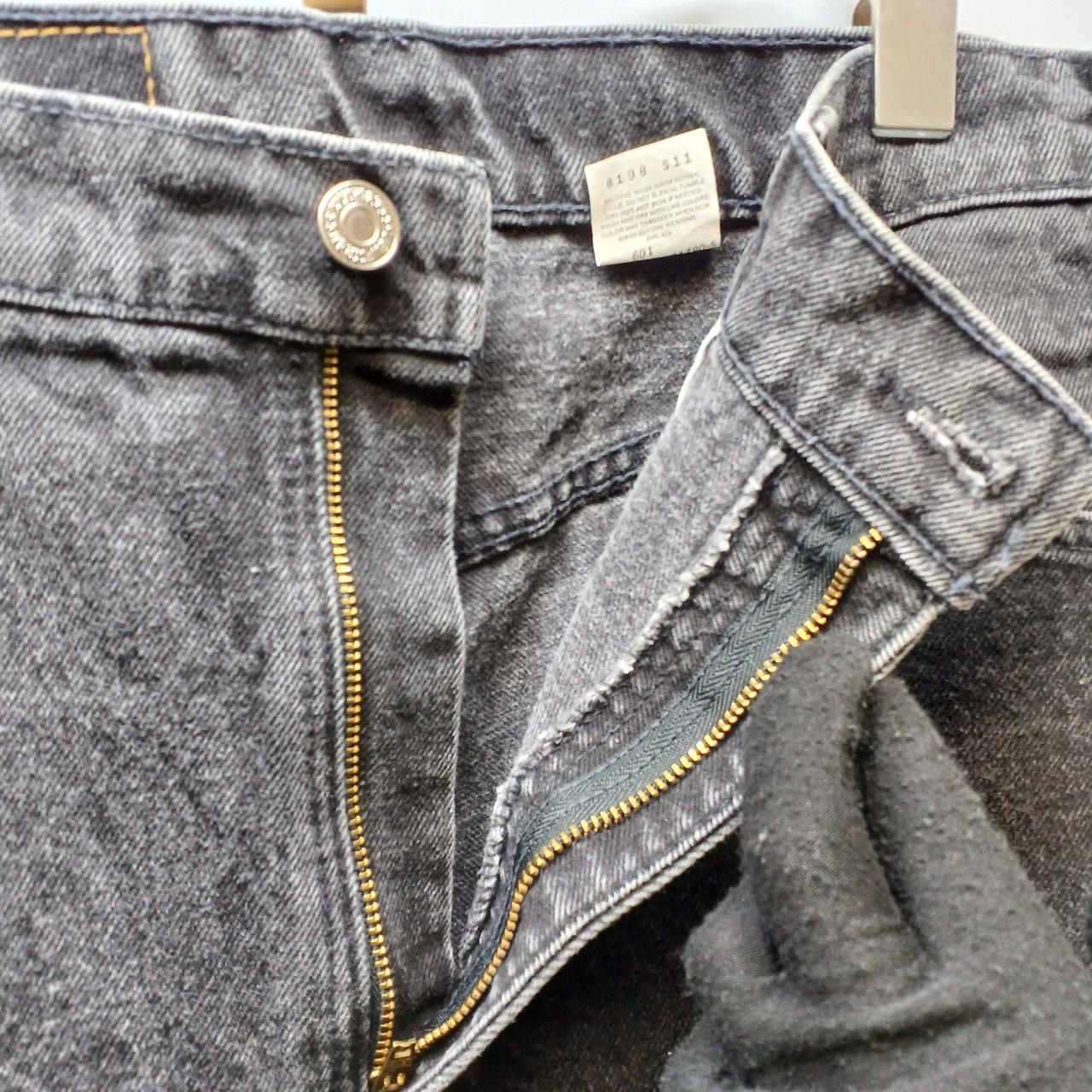 LEVI’S 550 Denim Pants Black 3634 Made in USA 585 1297 81790 Used
