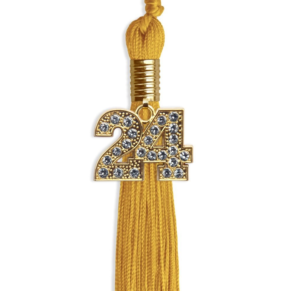 Endea Graduation Gold Tassel With Gold Date Drop