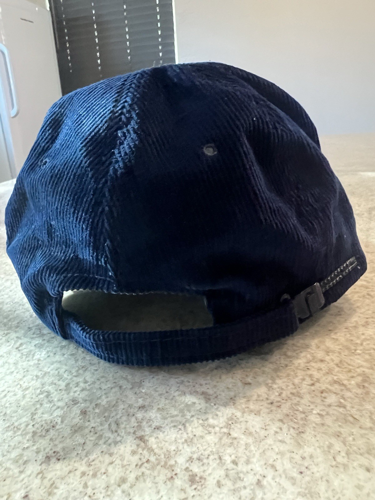 Rare Gold AmaPro Mercedes Benz Corduroy ZipBack Hat Cap Blue Vintage 1990s