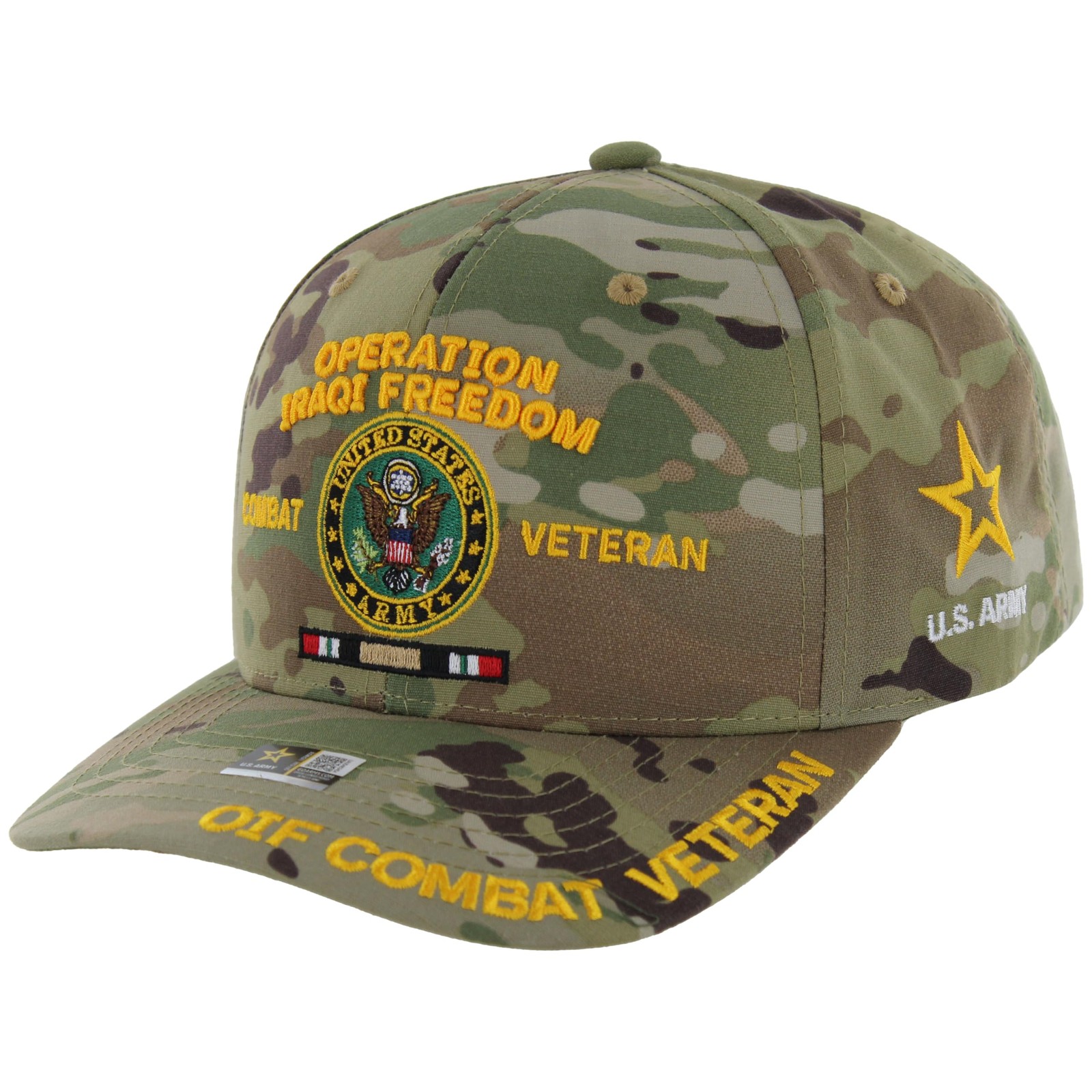 Operation Iraqi Freedom Veteran Hat for Men Official Licensed US Army OIF Com…