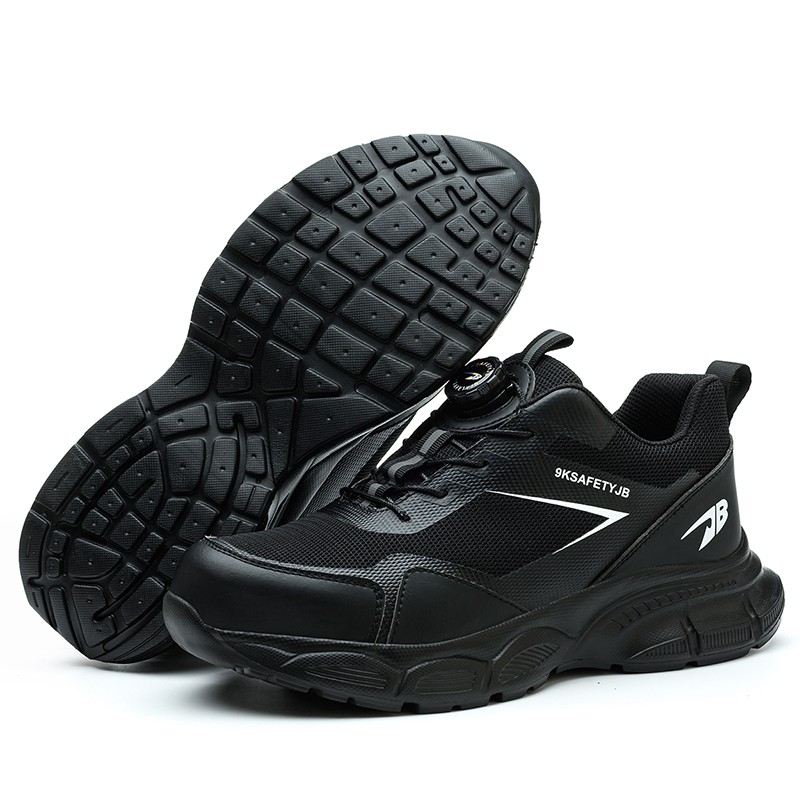 Men Work Safety Shoes Steel Toe Rotating Buckle Indestructible Non-slip Sneakers
