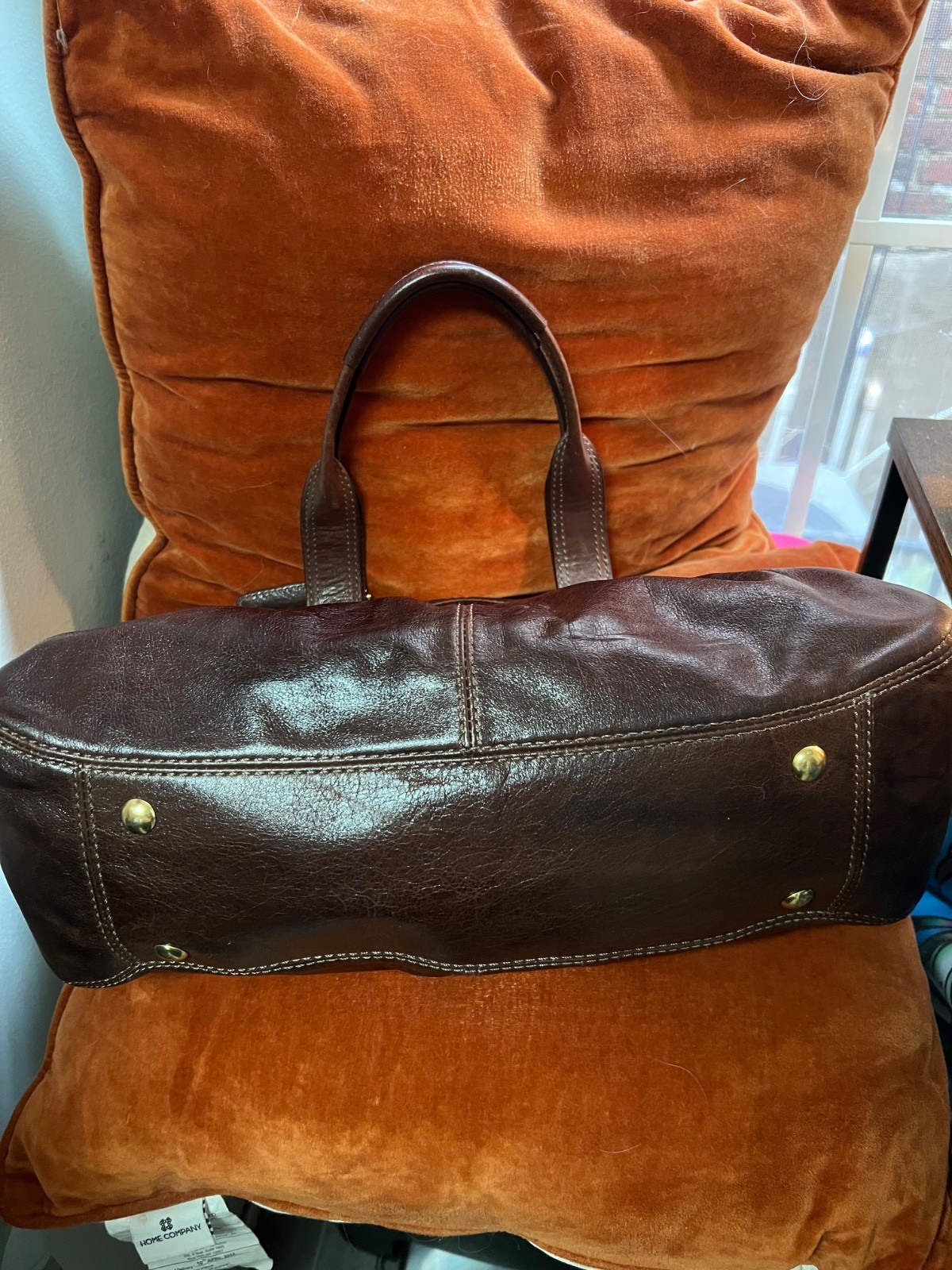 COACH GARNET 13915 GUNMETAL PLEATED LEATHER SATCHEL/SHOULDER BAG