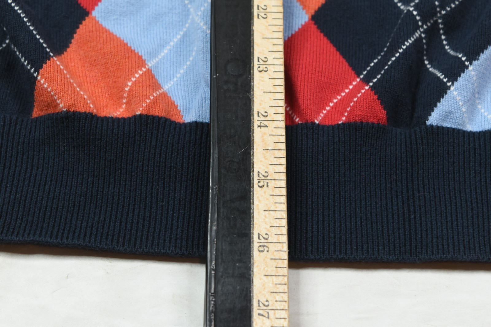 Brooks Brothers Sweater Vest Mens XL Blue Argyle V-Neck Sleeveless Pullover