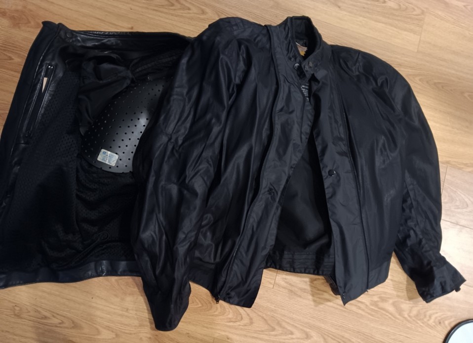 Harley Davidson LARGE FXRG Leather Touring Jacket w FS Liner & Armor 98508-93VM