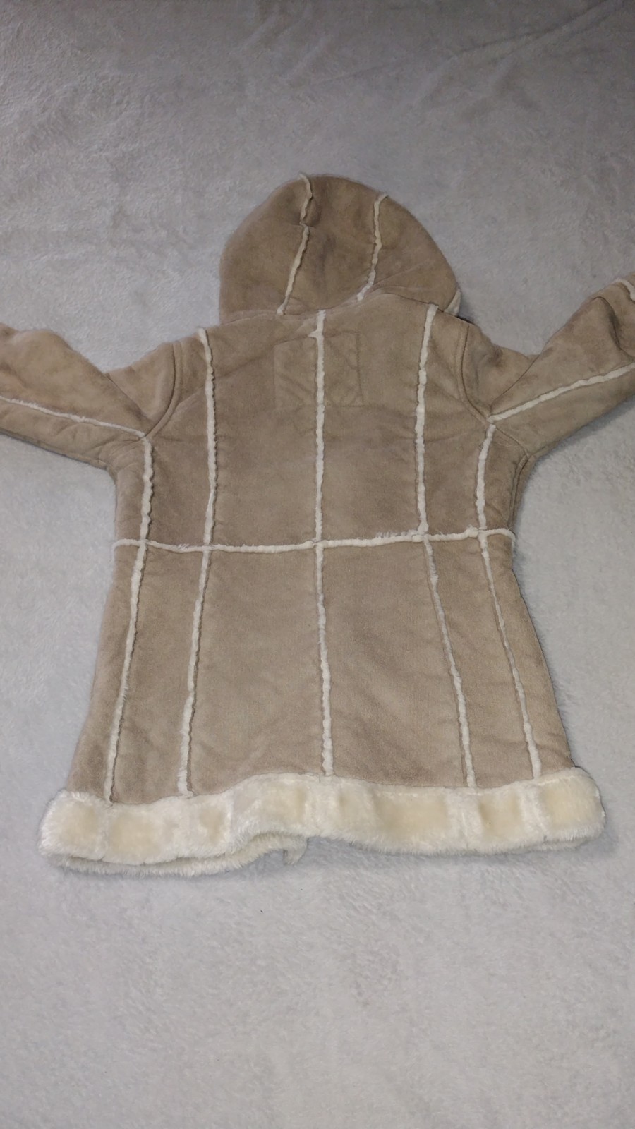 Arizona Jean Company Jacket GIRLS Size M 5/6 Faux Fur Shearling Coat