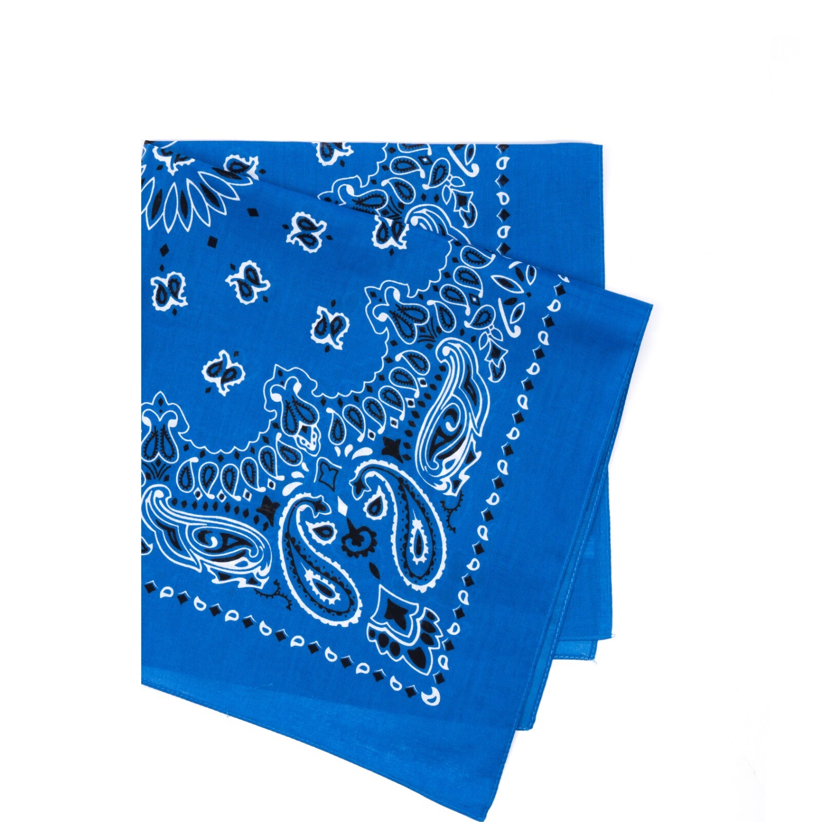 Rothco Jumbo Trainmen Paisley Bandana Cotton Royal Blue Headwrap FaceCover 27X27