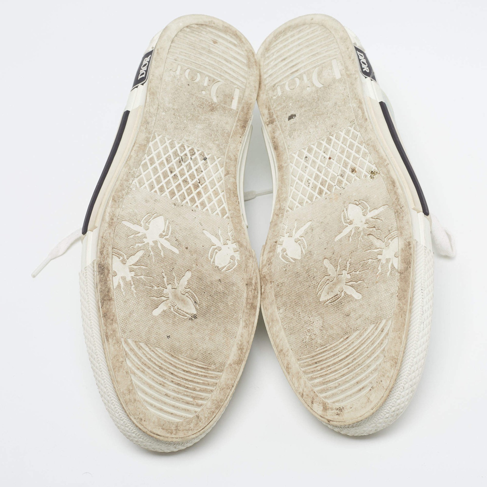 Dior B23 Size 46 Multicolor Oblique Mesh and PVC Low Top Sneakers