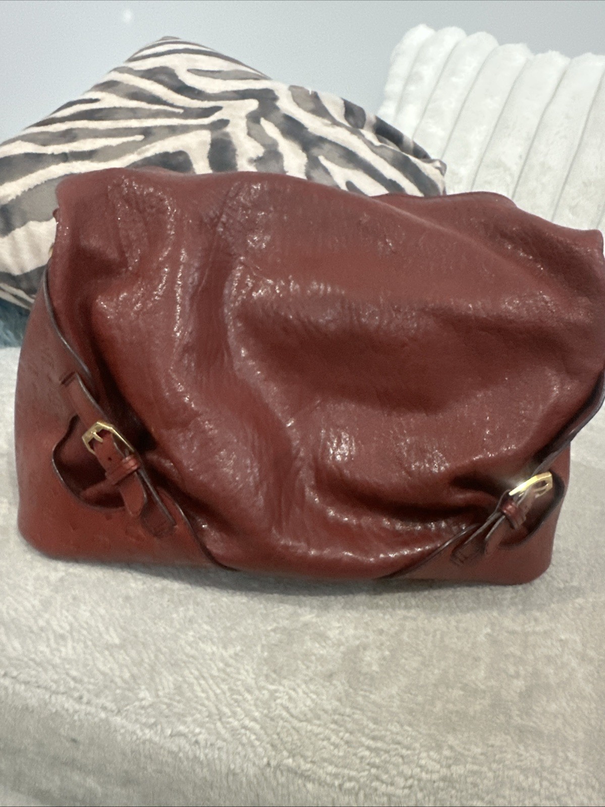 MCM Burgundy Handbag