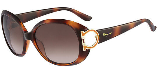 Salvatore Ferragamo Women’s Dark Tortoise Butterfly Sunglasses SF668S 238 Italy