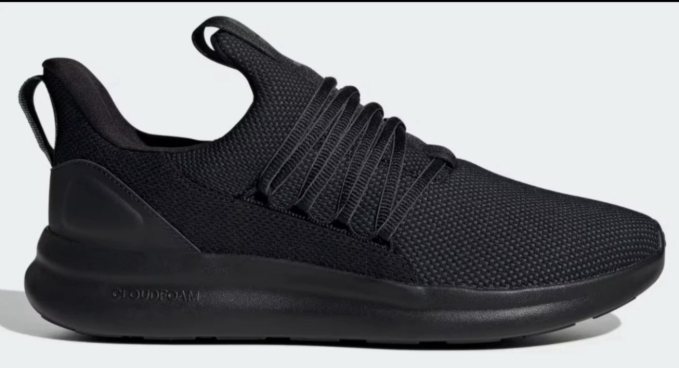 Adidas Lite Racer Adapt 7.0 Black Grey Running Sneakers IE6327 Men’s Size 8.5