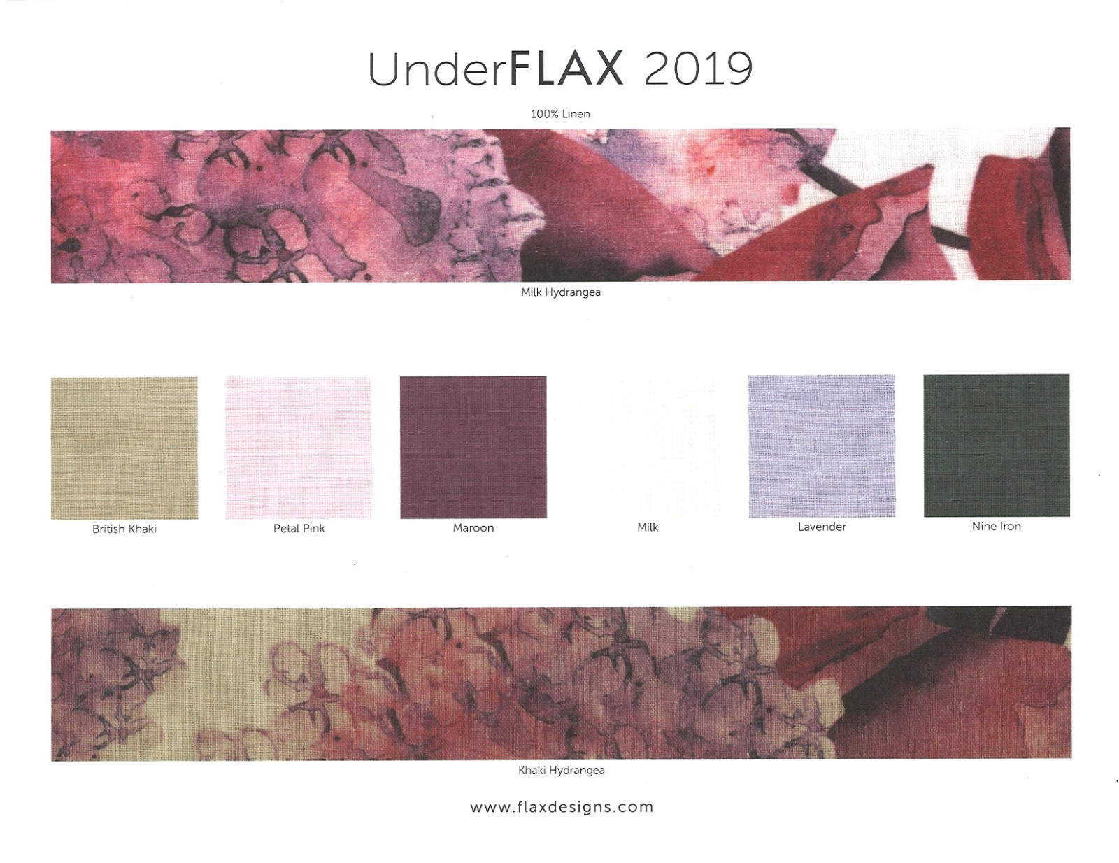 FLAX Designs Linen Tank L NWT MILK HYDRANGEA
