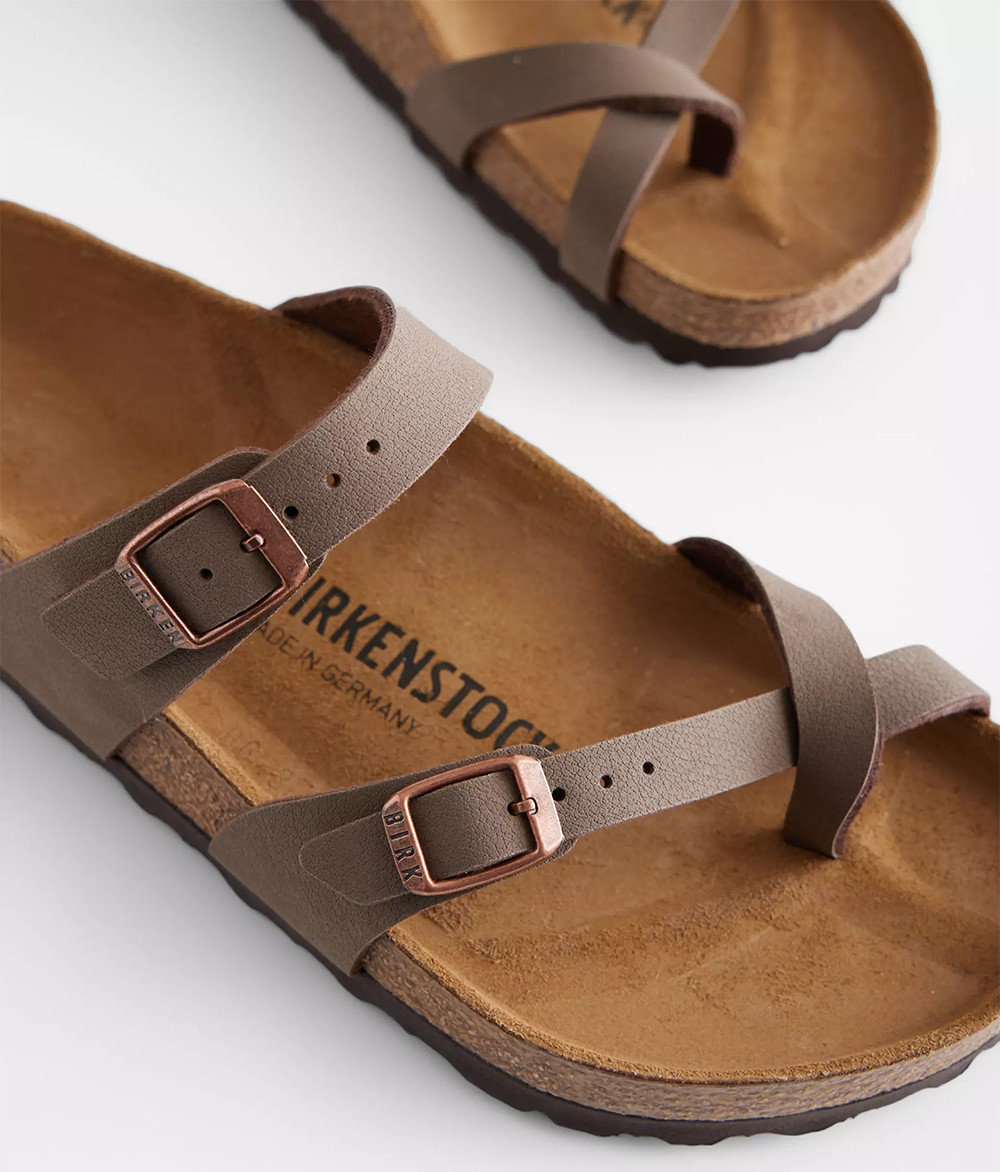 Birkenstock Mayari Thong Sandals Mocha Birkibuc Leather Shoes EU 37-41 with Box