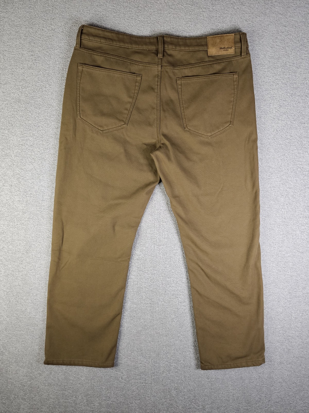 Weatherproof Vintage Men’s Fleece Lined Canvas Pants Brown 40×30