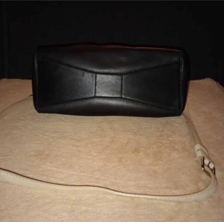 Kate Spade Catherine Street Pipa Leather Satchel Bag Black/Beige