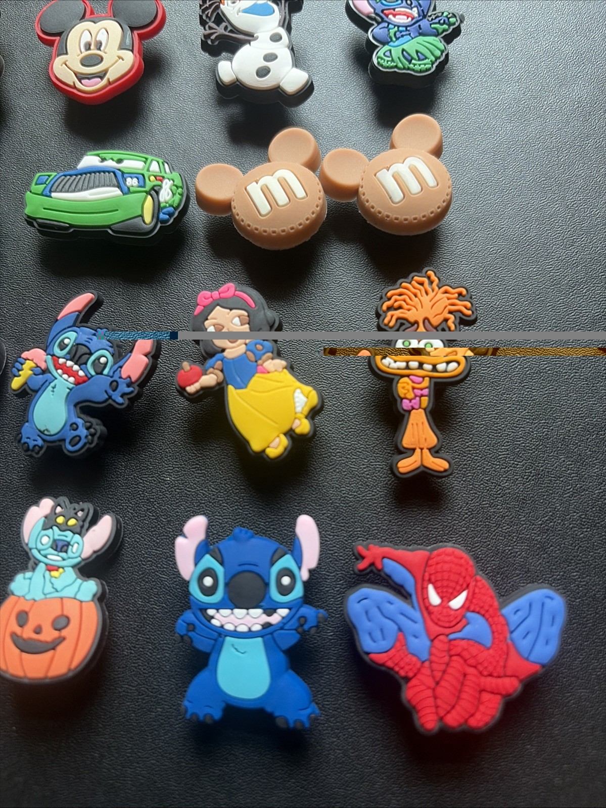 Lot of 24 Assorted Disney Universal Characters Croc Jibbitz Shoe Charms As Shown