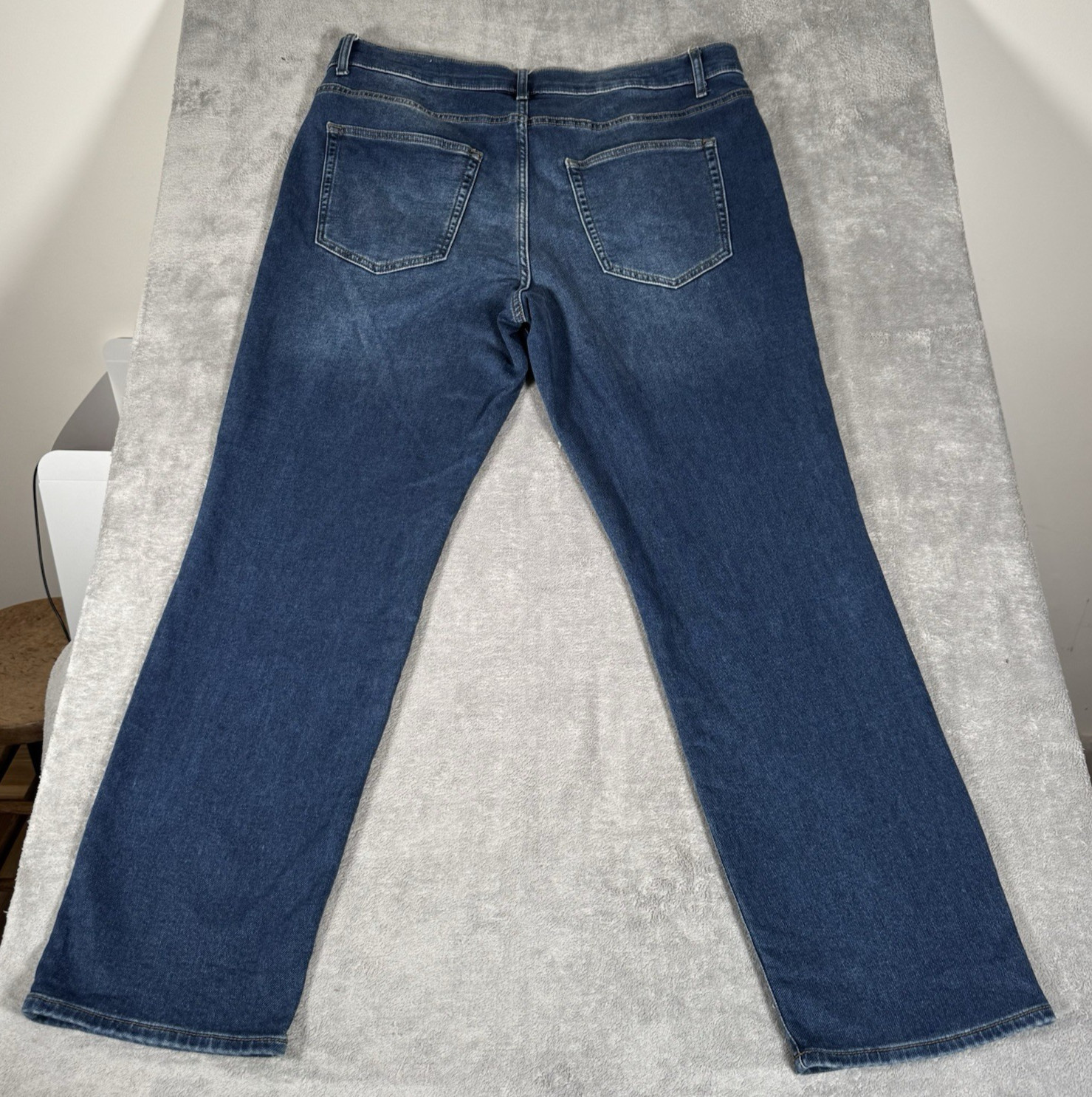 32 Degrees Cool Sweatpant Jeans Mens 40×32 Dark Wash Denim Straight Stretch