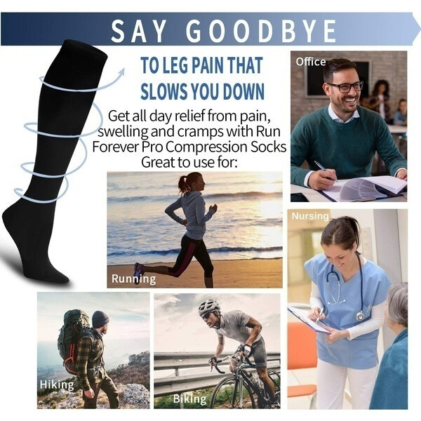 Compression Socks Stockings Womens Mens Knee High Medical 20-30 mmHG S/M-X/XL